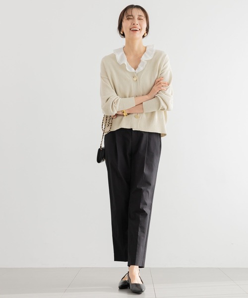 BARNYARDSTORM（バンヤードストーム）の「【『BABALOG』YouTubeご紹介アイテム】BARNYARDSTORM / リネンストレッチスリムパンツ【WEB限定サイズL】＜セットアップ対応＞（その他パンツ・レディース・ベージュ/ブラック・S/L/M）」の7枚目の写真