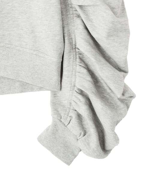 GARAGE OF GOOD CLOTHING（ガレージオブグッドクロージング）の「ミニ裏毛袖ギャザープルオーバー（Tシャツ/カットソー・レディース・グレー系その他/ライトグレー系1・FREE）」の14枚目の写真