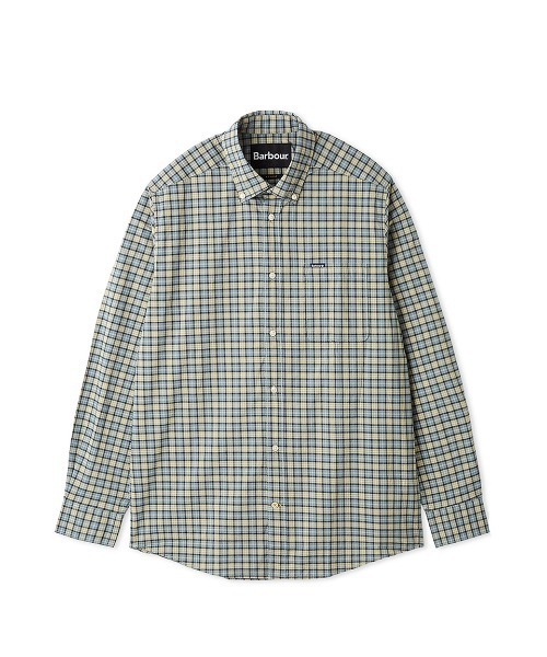Barbour(バブアー)の「Lomond タータン チェック ボタンダウン シャツ(シャツ/ブラウス・メンズ・グリーン/ベージュ/ライトベージュ/ライトブルー・SMALL/MEDIUM/LARGE/X-LARGE)」の4枚目の写真