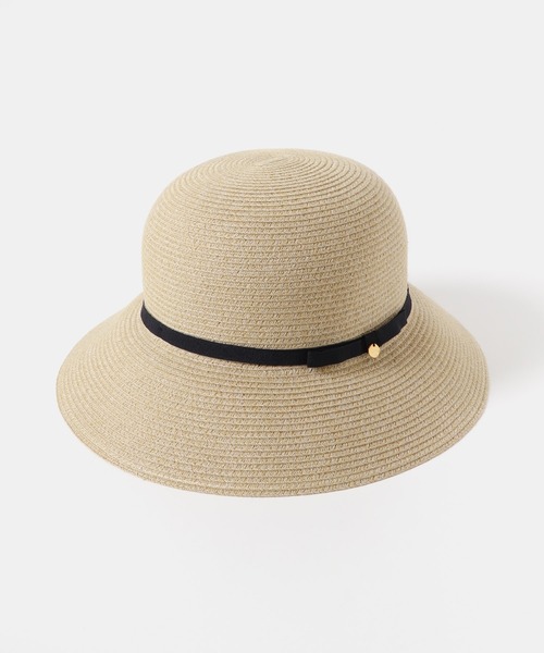 RODE SKO（ロデスコ）の「洗えるたためるリボンハット（ハット・レディース・モカ/ナチュラル・FREE）」の4枚目の写真