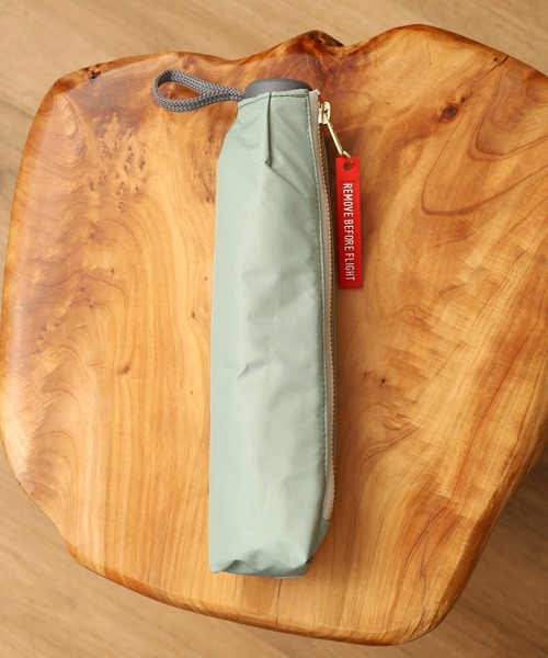 FUNALIVE(ファンアライブ)の「LINEDROPS Men's MA1 折りたたみ傘 晴雨兼用(折りたたみ傘・メンズ・グレー/ブラック/グリーン・55cm)」の3枚目の写真