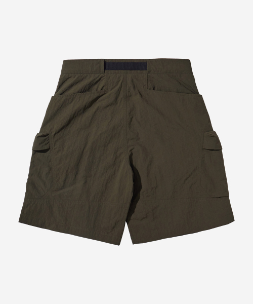 KALAPATTHAR（カラパタール）の「Nylon Taslan Belted Cargo Shorts - Khaki（その他パンツ・メンズ・その他・MEDIUM/LARGE/X-LARGE）」の4枚目の写真