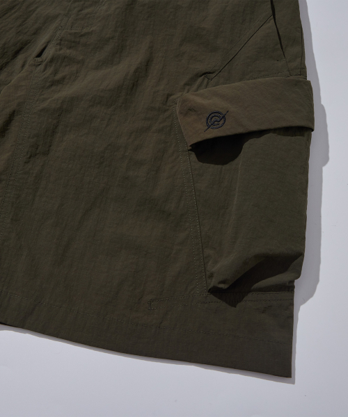 KALAPATTHAR（カラパタール）の「Nylon Taslan Belted Cargo Shorts - Khaki（その他パンツ・メンズ・その他・MEDIUM/LARGE/X-LARGE）」の2枚目の写真