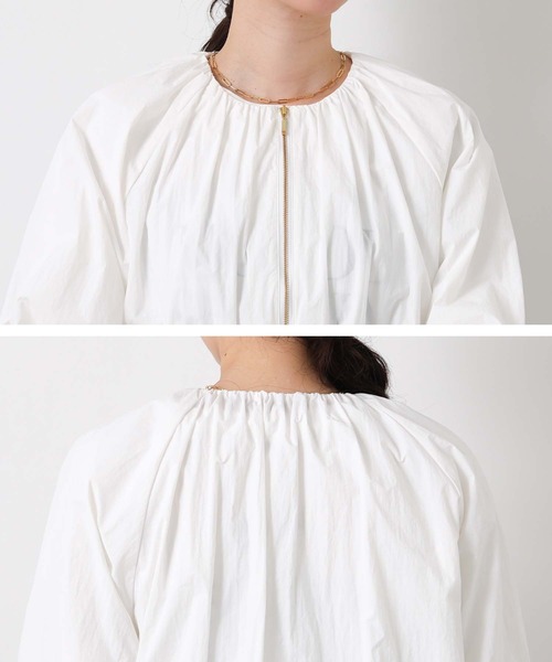 Gready Brilliant(グレディブリリアン)の「撥水加工ギャザーブルゾン(ブルゾン・レディース・ベージュ/オフホワイト・38)」の22枚目の写真