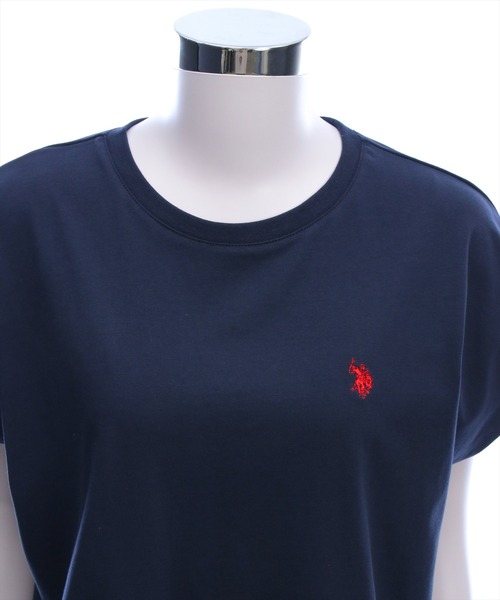 U.S. POLO ASSN.(ユーエスポロアッスン)の「【U.S. POLO ASSN.】clear 別注 フレンチスリーブTシャツ(Tシャツ/カットソー・レディース・ネイビー/ミント/オフホワイト・F)」の15枚目の写真