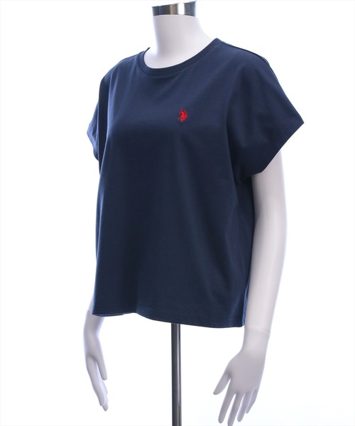 U.S. POLO ASSN.(ユーエスポロアッスン)の「【U.S. POLO ASSN.】clear 別注 フレンチスリーブTシャツ(Tシャツ/カットソー・レディース・ネイビー/ミント/オフホワイト・F)」の16枚目の写真