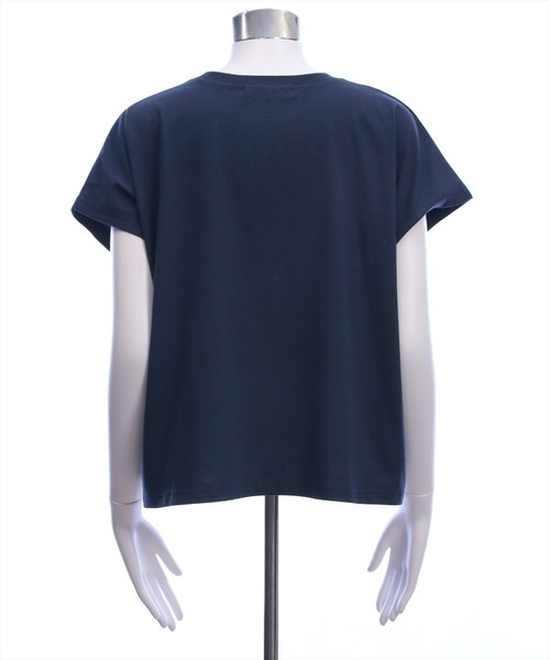 U.S. POLO ASSN.(ユーエスポロアッスン)の「【U.S. POLO ASSN.】clear 別注 フレンチスリーブTシャツ(Tシャツ/カットソー・レディース・ネイビー/ミント/オフホワイト・F)」の19枚目の写真