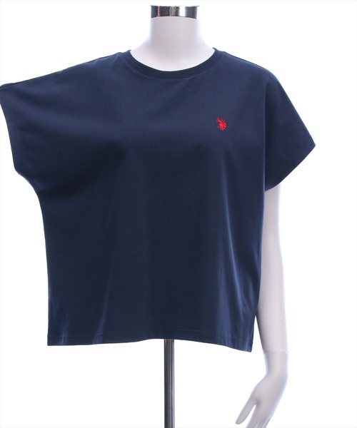 U.S. POLO ASSN.(ユーエスポロアッスン)の「【U.S. POLO ASSN.】clear 別注 フレンチスリーブTシャツ(Tシャツ/カットソー・レディース・ネイビー/ミント/オフホワイト・F)」の20枚目の写真