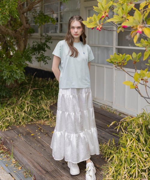U.S. POLO ASSN.(ユーエスポロアッスン)の「【U.S. POLO ASSN.】clear 別注 フレンチスリーブTシャツ(Tシャツ/カットソー・レディース・ネイビー/ミント/オフホワイト・F)」の14枚目の写真