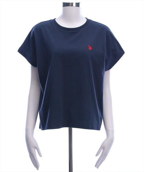 U.S. POLO ASSN.(ユーエスポロアッスン)の「【U.S. POLO ASSN.】clear 別注 フレンチスリーブTシャツ(Tシャツ/カットソー・レディース・ネイビー/ミント/オフホワイト・F)」の22枚目の写真