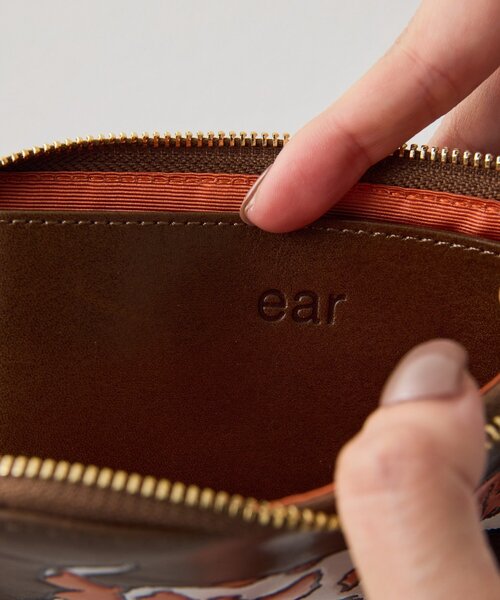 KEN NAKAYAMA×ear コラボミニウォレット KEN NAKAYAMA×ear】コラボミニウォレット/折り財布《本革》（財布