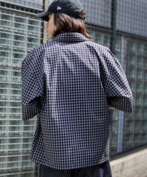 WEGO(ウィゴー)の「WEGO/【26年春夏新作】ミニチェックシャツ(シャツ/ブラウス・メンズ・ピンク/ブラック系その他2・MEDIUM/LARGE)」の11枚目の写真
