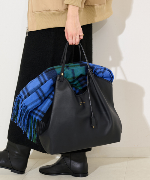 SLOBE IENA(スローブイエナ)の「《WEB限定/追加7》ANTONELLO MASI SLOBE別注 レザートートバッグ(トートバッグ・レディース・ブラック・FREE)」の7枚目の写真