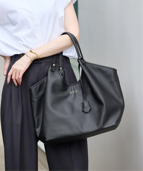 SLOBE IENA(スローブイエナ)の「《WEB限定/追加7》ANTONELLO MASI SLOBE別注 レザートートバッグ(トートバッグ・レディース・ブラック・FREE)」の10枚目の写真