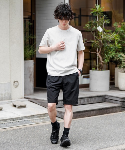 LOGOS（ロゴス）の「LOGOS 撥水ナイロンワッシャーロゴ刺繍ワイドショートパンツ（その他パンツ・メンズ・ワイン/ブラック/モスグリーン/オレンジ/ベージュ・M/L/XL）」の17枚目の写真
