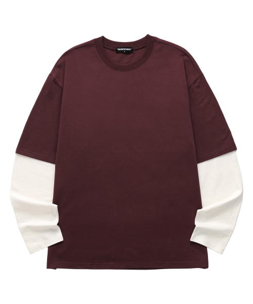 VANNWORKS（バンワークス）の「レイヤード BRIGHTEST STAR ロングスリーブ (VVLL0221) バーガンディ（Tシャツ/カットソー・レディース・その他・SMALL/MEDIUM/LARGE/X-LARGE）」の2枚目の写真