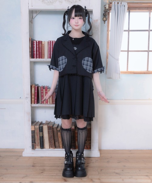Whinny(ホワイニー)の「Whinny/《セットアップ可能♪》超ずっきゅんジャケット(テーラードジャケット・レディース・ブラック/グレー/ホワイト・FREE)」の22枚目の写真