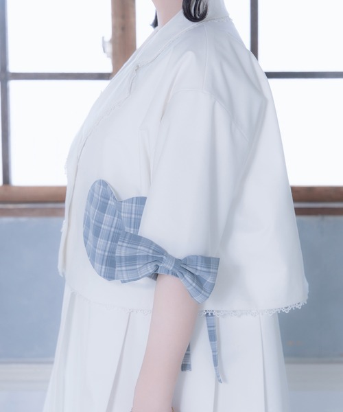 Whinny(ホワイニー)の「Whinny/《セットアップ可能♪》超ずっきゅんジャケット(テーラードジャケット・レディース・ブラック/グレー/ホワイト・FREE)」の10枚目の写真