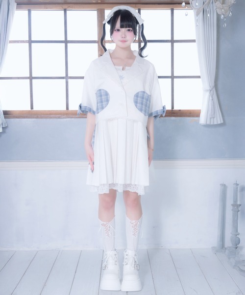 Whinny(ホワイニー)の「Whinny/《セットアップ可能♪》超ずっきゅんジャケット(テーラードジャケット・レディース・ブラック/グレー/ホワイト・FREE)」の12枚目の写真
