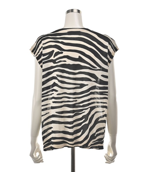 PATRIOT TAXI SELECT(パトリオットタクシーセレクト)の「【KILA MODA】柄アクセントスタイリングベスト(Tシャツ/カットソー・レディース・グレー/ブラック・LL~3L/M~L)」の9枚目の写真