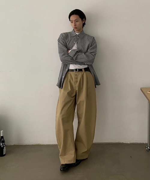 Ressaca（レサーカ）の「ワイドシルエットフロントボタンタックパンツ（その他パンツ・レディース・ブラック/ベージュ・L/XL/M）」の13枚目の写真