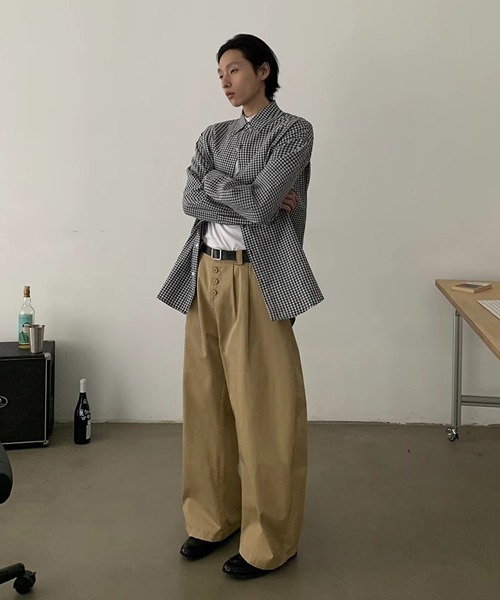 Ressaca（レサーカ）の「ワイドシルエットフロントボタンタックパンツ（その他パンツ・レディース・ブラック/ベージュ・L/XL/M）」の14枚目の写真