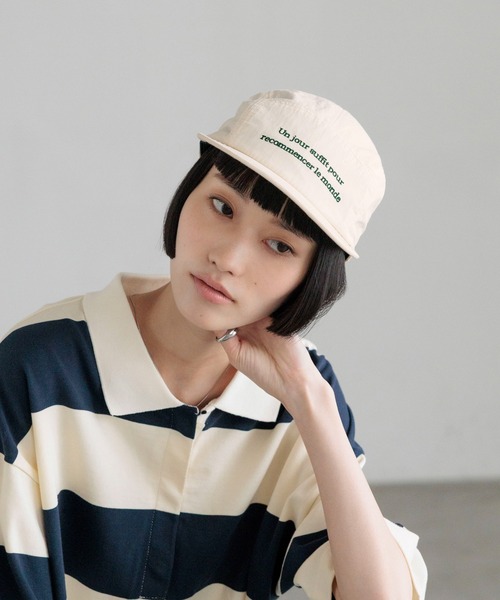 LOWRYS FARM(ローリーズファーム)の「カラーロゴジェットCAP 675907(キャップ・レディース・ネイビー/ブラウン/オフホワイト・FREE)」の21枚目の写真