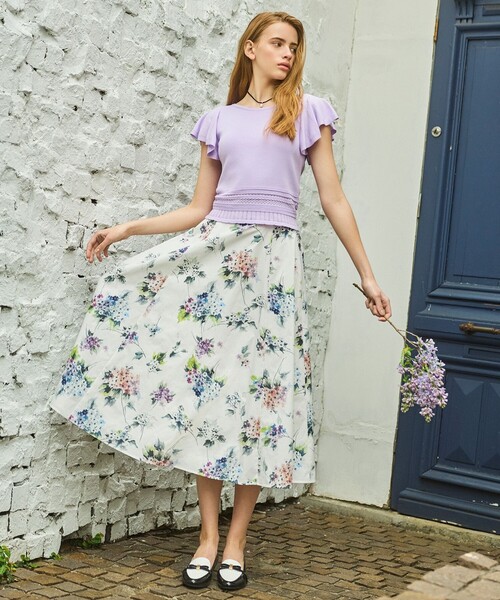 TOCCA(トッカ)の「HYDRANGEA PRISM スカート(スカート・レディース・アイボリー系5/ブラック系5・0/4)」の19枚目の写真