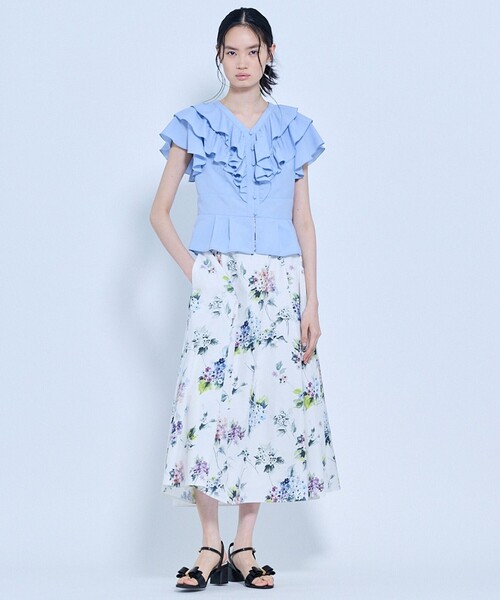 TOCCA(トッカ)の「HYDRANGEA PRISM スカート(スカート・レディース・アイボリー系5/ブラック系5・0/4)」の15枚目の写真