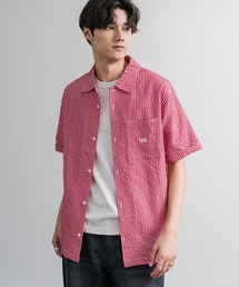 THE NORTH FACE ザ・ノースフェイス M'S TRAVELER CHECK S/S SHIRTS ワンポイントロゴ刺繍ギンガムチェック柄半袖シャツ