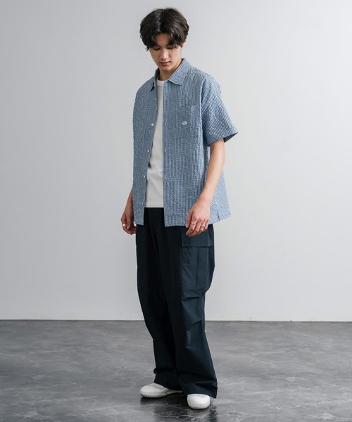 THE NORTH FACE(ザノースフェイス)の「THE NORTH FACE ザ・ノースフェイス M'S TRAVELER CHECK S/S SHIRTS ワンポイントロゴ刺繍ギンガムチェック柄半袖シャツ(シャツ/ブラウス・メンズ・レッド/チャコール/ブルー・M/XL/L)」の21枚目の写真