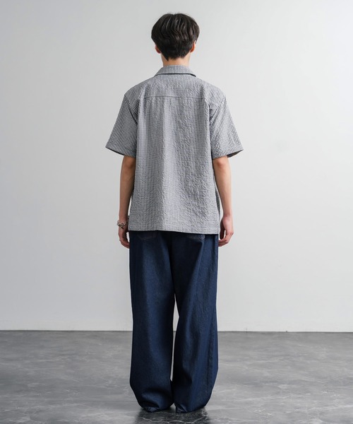 THE NORTH FACE(ザノースフェイス)の「THE NORTH FACE ザ・ノースフェイス M'S TRAVELER CHECK S/S SHIRTS ワンポイントロゴ刺繍ギンガムチェック柄半袖シャツ(シャツ/ブラウス・メンズ・レッド/チャコール/ブルー・M/XL/L)」の11枚目の写真