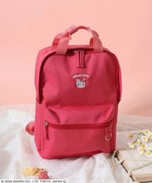 sanrio（サンリオ）の「Sanrio（サンリオ）キャラクターワンポイント刺繍スクエアリュックサック/レディース 通学 推し活バッグ（バックパック/リュック）」