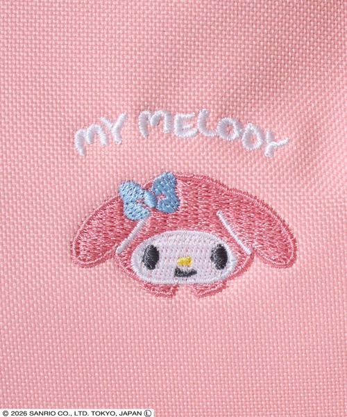 sanrio（サンリオ）の「Sanrio（サンリオ）キャラクターワンポイント刺繍スクエアリュックサック/レディース 通学 推し活バッグ（バックパック/リュック・レディース・サックスブルー/パープル/レッド/ピンク・FREE）」の10枚目の写真