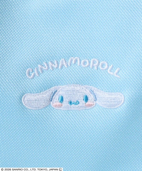 sanrio（サンリオ）の「Sanrio（サンリオ）キャラクターワンポイント刺繍スクエアリュックサック/レディース 通学 推し活バッグ（バックパック/リュック・レディース・サックスブルー/パープル/レッド/ピンク・FREE）」の6枚目の写真