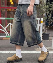 ANOLORCODE（アノローコード）の「ハイプハーフデニムパンツ（ブルー）（その他パンツ）」