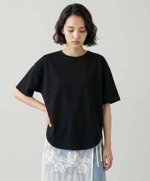 GLOBAL WORK(グローバルワーク)の「ジョーゼットプルオーバー半袖/658165(Tシャツ/カットソー・レディース・オフホワイト/ネイビー/ブラック・MEDIUM/LARGE)」の9枚目の写真