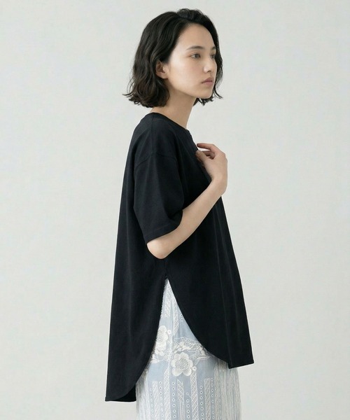 GLOBAL WORK(グローバルワーク)の「ジョーゼットプルオーバー半袖/658165(Tシャツ/カットソー・レディース・オフホワイト/ネイビー/ブラック・MEDIUM/LARGE)」の11枚目の写真