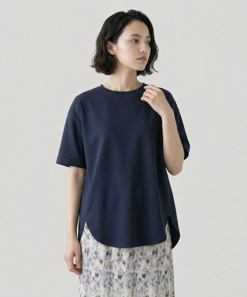 GLOBAL WORK(グローバルワーク)の「ジョーゼットプルオーバー半袖/658165(Tシャツ/カットソー・レディース・オフホワイト/ネイビー/ブラック・MEDIUM/LARGE)」の21枚目の写真