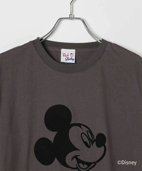 studio CLIP(スタディオクリップ)の「MICKEY / フロッキープリントTシャツ(Tシャツ/カットソー・レディース・ライトベージュ/チャコールグレー/グレー・FREE)」の6枚目の写真