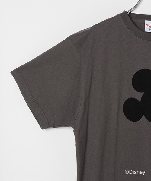 studio CLIP(スタディオクリップ)の「MICKEY / フロッキープリントTシャツ(Tシャツ/カットソー・レディース・ライトベージュ/チャコールグレー/グレー・FREE)」の7枚目の写真