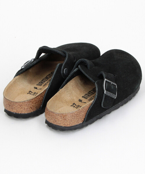 FREAK'S STORE（フリークスストア）の「BIRKENSTOCK/ビルケンシュトック Boston LEVE narrow[36～38サイズ展開]/ボストンスエードレザーシューズ/ナローフィット（サンダル・レディース・ブラック/ベージュ・38/36/37）」の6枚目の写真