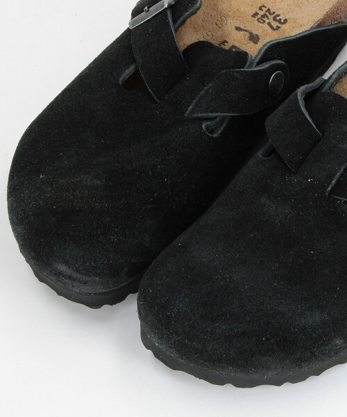 FREAK'S STORE（フリークスストア）の「BIRKENSTOCK/ビルケンシュトック Boston LEVE narrow[36～38サイズ展開]/ボストンスエードレザーシューズ/ナローフィット（サンダル・レディース・ブラック/ベージュ・38/36/37）」の7枚目の写真
