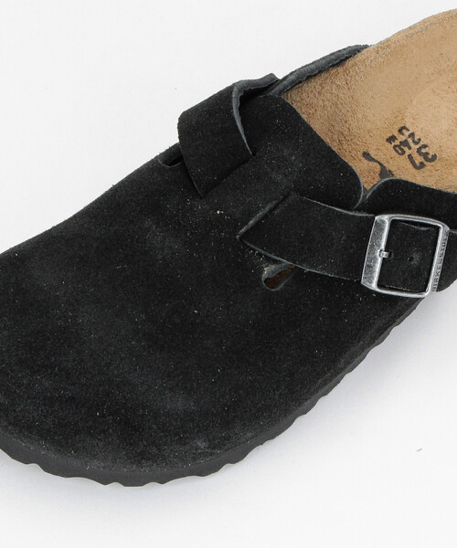 FREAK'S STORE（フリークスストア）の「BIRKENSTOCK/ビルケンシュトック Boston LEVE narrow[36～38サイズ展開]/ボストンスエードレザーシューズ/ナローフィット（サンダル・レディース・ブラック/ベージュ・38/36/37）」の8枚目の写真