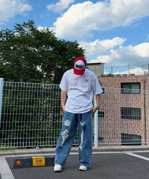 URBANAGE(アーバンエイジ)の「PEACH MODE オーバー半袖ホワイト(Tシャツ/カットソー・レディース・その他・MEDIUM/LARGE)」の9枚目の写真