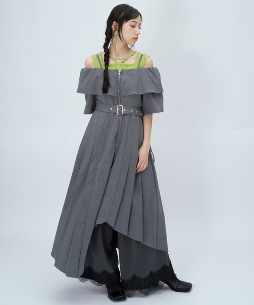 HARE(ハレ)の「2WAYオフショルイレヘムワンピース(HARE)(ワンピース・レディース・ピンク/ブラック/グレー/ブラック系その他・FREE)」の16枚目の写真