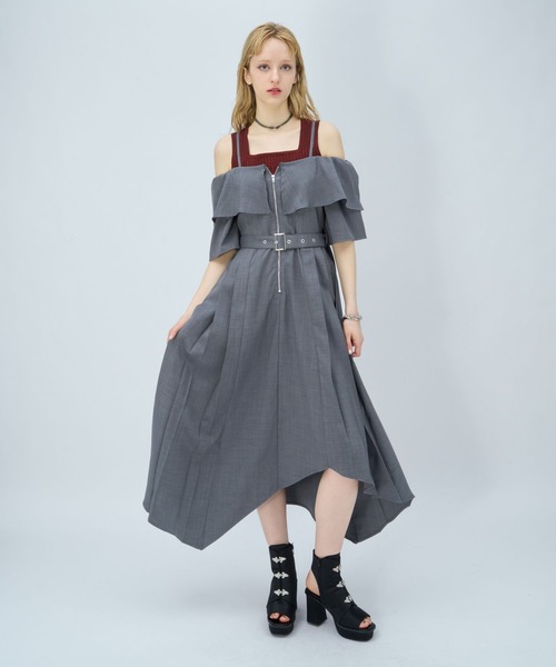 HARE(ハレ)の「2WAYオフショルイレヘムワンピース(HARE)(ワンピース・レディース・ピンク/ブラック/グレー/ブラック系その他・FREE)」の17枚目の写真