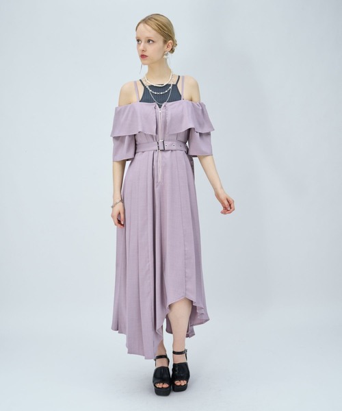HARE(ハレ)の「2WAYオフショルイレヘムワンピース(HARE)(ワンピース・レディース・ピンク/ブラック/グレー/ブラック系その他・FREE)」の11枚目の写真