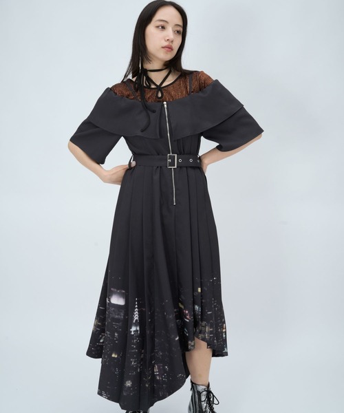 HARE(ハレ)の「2WAYオフショルイレヘムワンピース(HARE)(ワンピース・レディース・ピンク/ブラック/グレー/ブラック系その他・FREE)」の5枚目の写真
