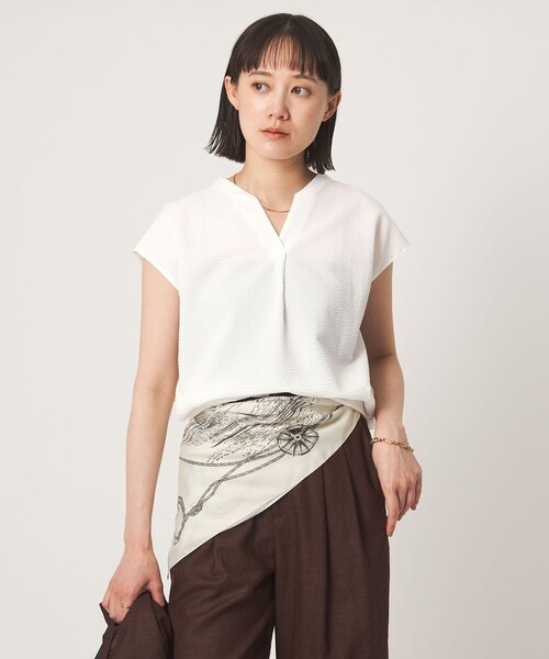 サッカー タック フレンチスリーブ カットソー UVカット（Tシャツ